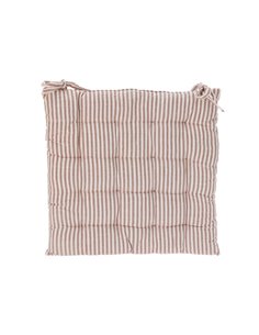 Μαξιλάρι καρέκλας με λεπτή ρίγα άμμου από βαμβάκι 40x40εκ.
