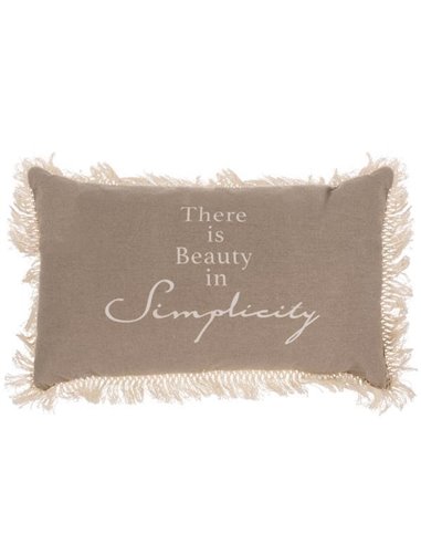 Μαξιλάρι διακοσμητικό "Simplicity" μπεζ 30x50εκ.