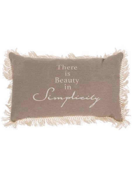 Μαξιλάρι διακοσμητικό "Simplicity" μπεζ 30x50εκ.