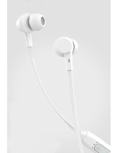 CELEBRAT earphones A20 με μαγνήτη, Bluetooth, 10mm, 70mAh, λευκά