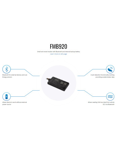 TELTONIKA GPS Tracker αυτοκινήτου FMB920, GSM/GPRS/GNSS, Bluetooth