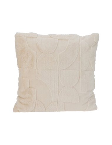 Μαξιλάρι διακοσμητικό ανάγλυφη υφή μπεζ 45x45εκ.