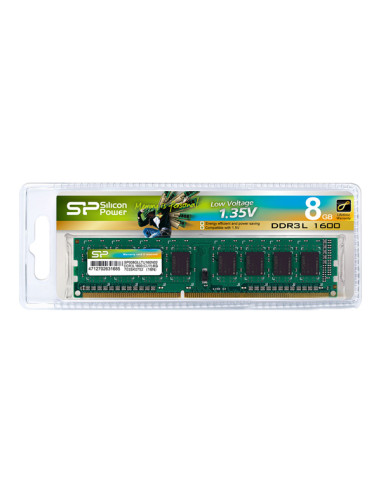 SILICON POWER μνήμη DDR3L UDIMM SP008GLLTU160N02, 8GB, 1600MHz, CL11