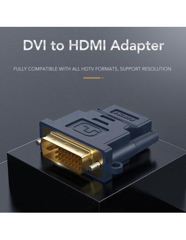 CABLETIME αντάπτορας HDMI σε DVI HA05R, 1080p, μπλε