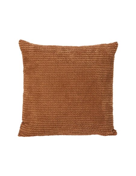 Μαξιλάρι διακοσμητικό με γραμμές καφέ 45x45εκ.