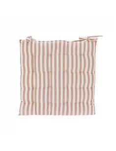 Μαξιλάρι καρέκλας με χοντρή ρίγα άμμου από βαμβάκι 40x40εκ.