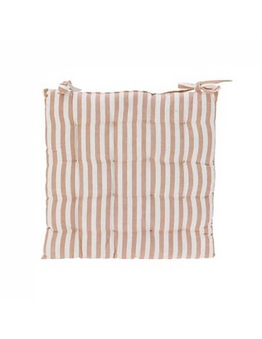 Μαξιλάρι καρέκλας με χοντρή ρίγα άμμου από βαμβάκι 40x40εκ.