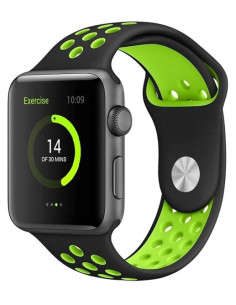 ROCKROSE band σιλικόνης Starry Night για Apple Watch 42/44mm, μαύρο