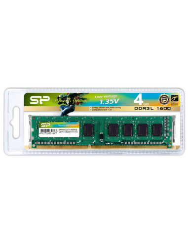 SILICON POWER μνήμη DDR3L UDIMM SP004GLLTU160N02, 4GB, 1600MHz, CL11