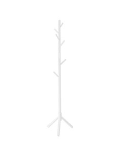 Καλόγερος ξύλινος Nextdeco μασίφ λευκός Y174εκ. Ø40εκ.