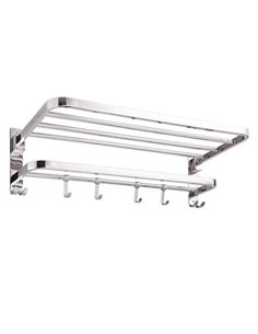 Κρεμάστρα επιτοίχια inox Υ18,6x80x23εκ.