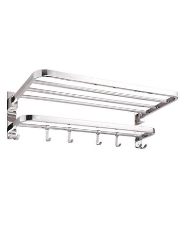 Κρεμάστρα επιτοίχια inox Υ18,6x80x23εκ.