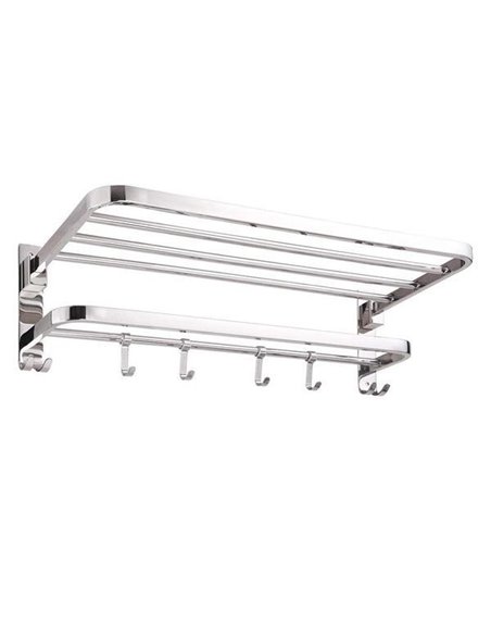 Κρεμάστρα επιτοίχια inox Υ18,6x80x23εκ.