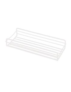 Ράφι οργάνωσης επιτοίχιο μεταλλικό λευκό Υ5x26,5x10,5εκ.
