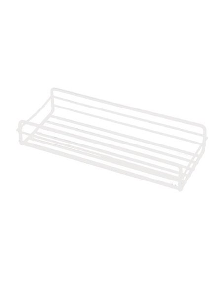Ράφι οργάνωσης επιτοίχιο μεταλλικό λευκό Υ5x26,5x10,5εκ.