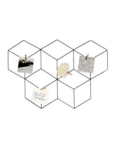 Διακοσμητικό πλέγμα τοίχου μεταλλικό μαύρο 68x46εκ.