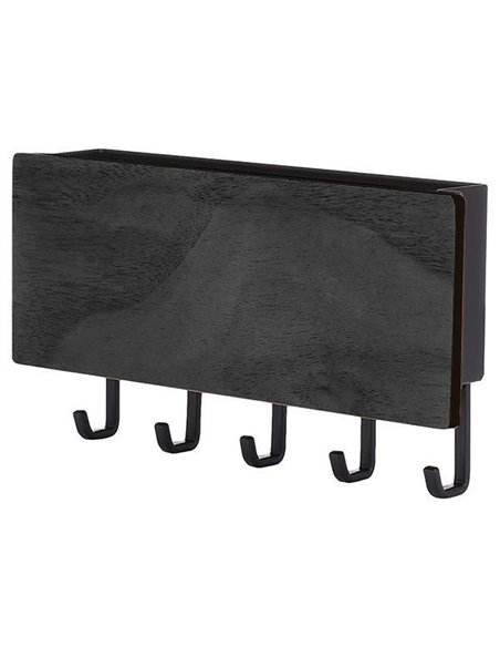 Κρεμάστρα τοίχου για κλειδιά και αλληλογραφία γκρι Υ9,5x18x3,5εκ