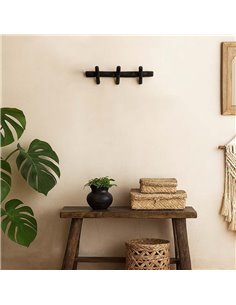 Κρεμάστρα τοίχου Nextdeco Tribeca ανακυκλωμένο ξύλο teak Υ12x5x35εκ.