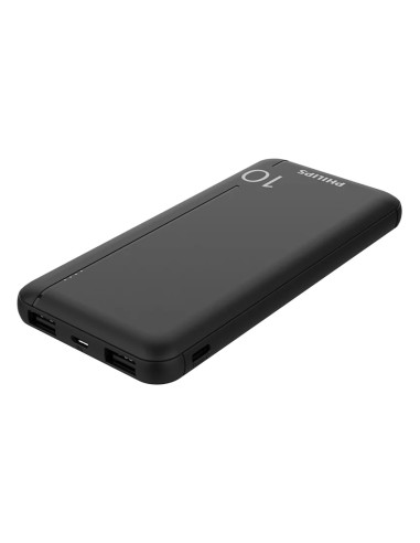 PHILIPS power bank DLP1810NB-62, 10000mAh, 2x USB, 2.1A, μαύρο