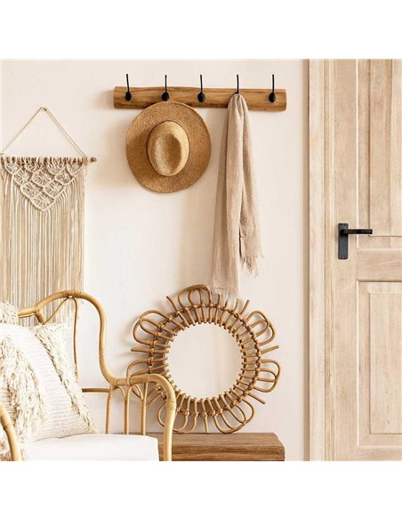 Κρεμάστρα τοίχου Nextdeco Tribeca ανακυκλωμένο ξύλο teak Υ10x10x55εκ.