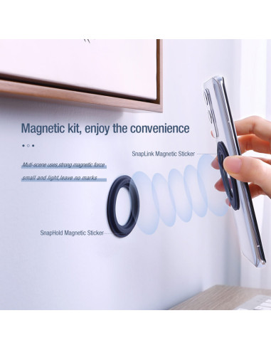 NILLKIN μαγνητικό ring & βάση Magnetic Kit για smartphone, μαύρο