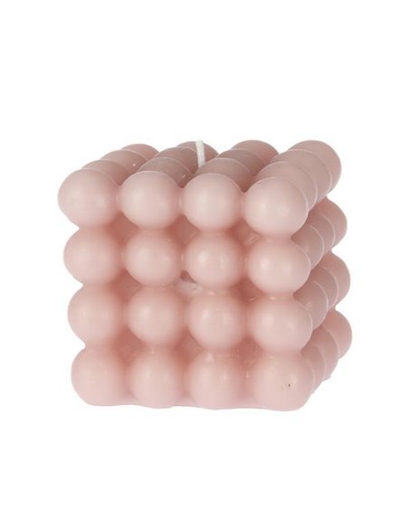 Κερί αρωματικό "Cube" 320γρ. 7,75x,75x,5εκ. ροζ