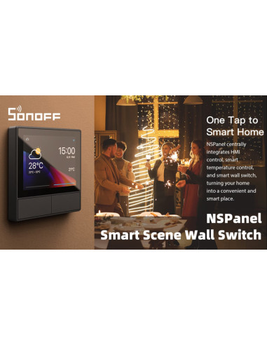 SONOFF smart panel ελέγχου NSPanel με οθόνη αφής, 2-gang, Wi-Fi, λευκό