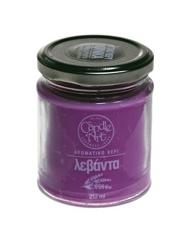 Αρωματικό κερί, 212 ml,  με αιθέρια έλαια λεβάντας