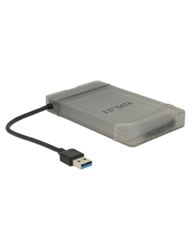 DELOCK αντάπτορας USB σε SATA 62742 με θήκη για 2.5" HDD/SSD, 6Gbps