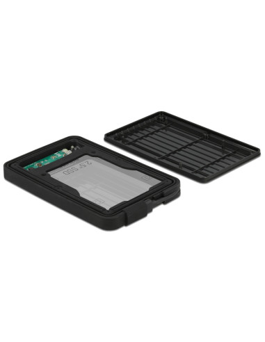 DELOCK θήκη για 2.5" SATA HDD/SSD 42625, 6Gbps, IP66, μαύρη