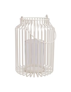 Φανάρι διακοσμητικό λευκό Υ29x20,5εκ.