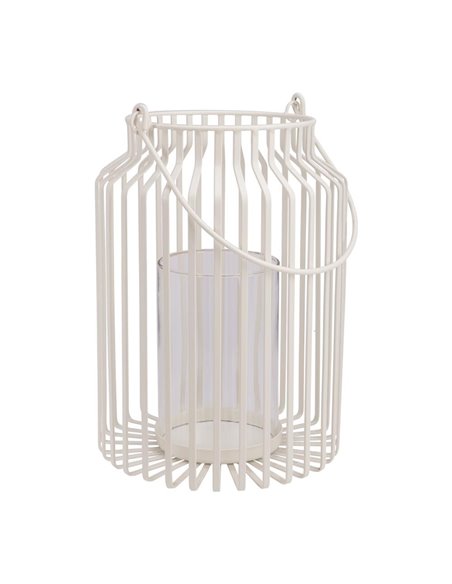 Φανάρι διακοσμητικό λευκό Υ29x20,5εκ.