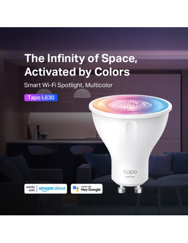 TP-LINK LED smart λάμπα spot Tapo L630, WiFi, 3.7W, RGB, GU10, Ver 1.0