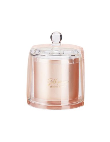 Αρωματικό κερί με γυάλινο κάλυμμα Silk Peony 9×8εκ.