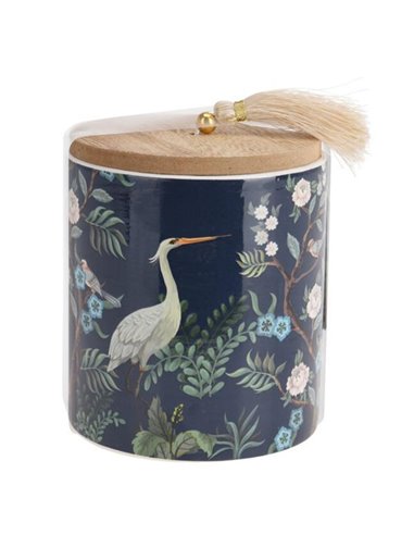 Κερί αρωματικό "Aroma di Rogito" με ξύλινο καπάκι Ø9xY11εκ. blue narcissus