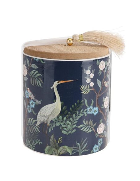 Κερί αρωματικό "Aroma di Rogito" με ξύλινο καπάκι Ø9xY11εκ. blue narcissus