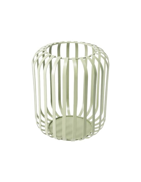 Φανάρι μεταλλικό για κεριά πράσινο 16x18,5εκ