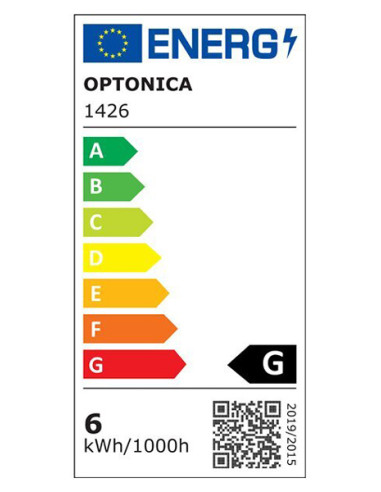 OPTONICA LED λάμπα candle C37 1426, 5,5W, 4500K, E14, 450lm