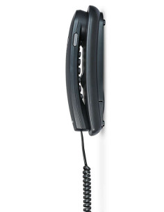 PHILIPS ενσύρματο τηλέφωνο TD2801B/00, επιτραπέζιο ή επιτοίχιο, μαύρο