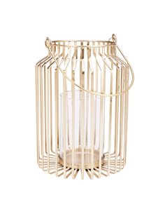 Φανάρι διακοσμητικό χρυσό Υ29x20εκ.