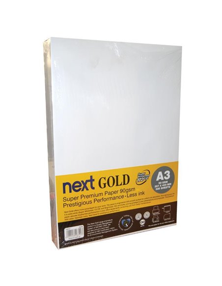Next Gold A3 500 φύλλα premium copy paper 90γρ.