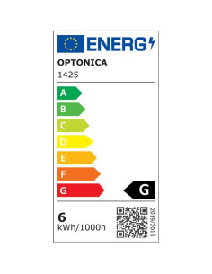OPTONICA LED λάμπα C37 1425, 5.5W, 6000K, E14, 450lm