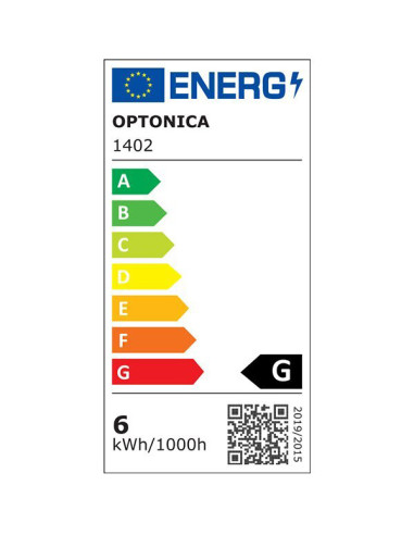 OPTONICA LED λάμπα G45 1402, 5.5W, 4500K, E14, 450lm