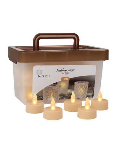 Σετ 24 LED ρεσώ θερμό λευκό φως