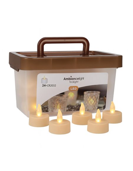 Σετ 24 LED ρεσώ θερμό λευκό φως