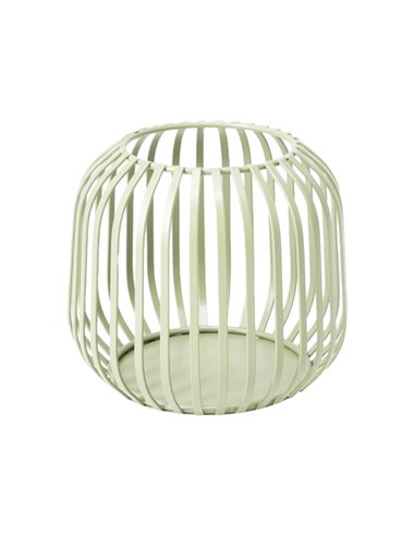 Κηροπήγιο μεταλλικό για ρεσώ πράσινο 12,5x11,4εκ