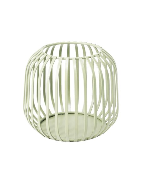 Κηροπήγιο μεταλλικό για ρεσώ πράσινο 12,5x11,4εκ