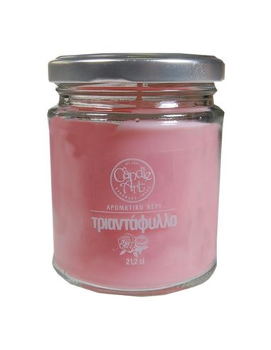 Αρωματικό κερί, 212 ml,  με αιθέρια έλαια τριαντάφυλλο