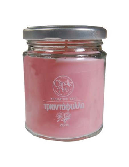 Αρωματικό κερί, 212 ml,  με αιθέρια έλαια τριαντάφυλλο