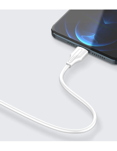 LDNIO καλώδιο USB-C σε USB LS540, 12W, 20cm, λευκό